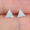 Flat Triangular Ear Studs with Small and Fresh Design Versatile Commuting Earrings