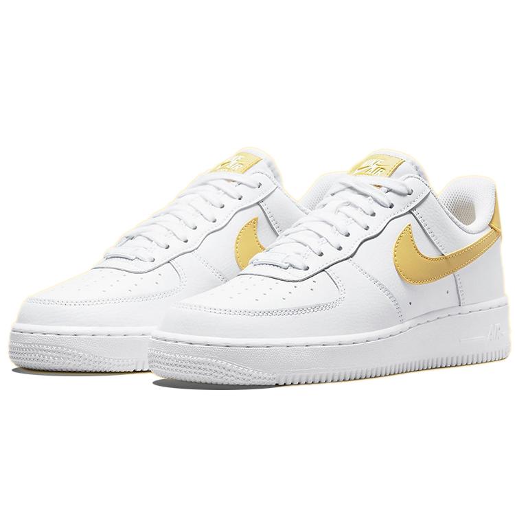 Nike Air Force 1 '07 White Saturn Gold White White Women's