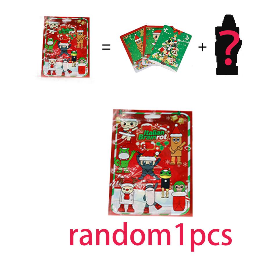 Italian Brainrot Tung Sahur Doll Plaything Tralalero Tralala Doll Bombardino Crocodilo Shimpanzini Bananini Card