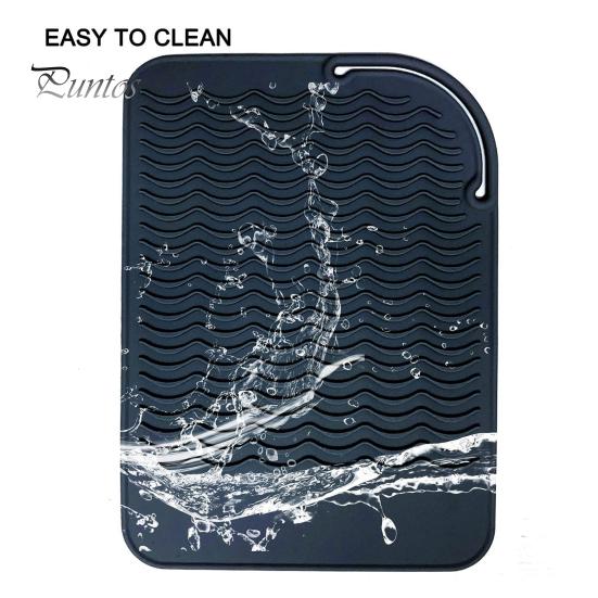 Styling-Werkzeug, hitzebeständige Matte, aufrollbar, faltbar, rutschfest, flach/Lockenstab, Haarglätter, Haar-Werkzeuge, Silikon-Pad, Schutzkissen