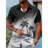 Herren Retro Muster 3D Druck Hemd Button-Up Hemd Freizeithemd Sommerhemd Kurzarm Tägliche Urlaubsbekleidung