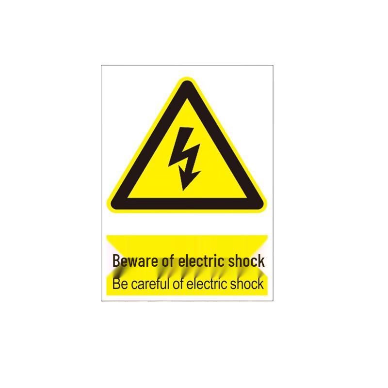 Caution Electric Shock Safety Sign