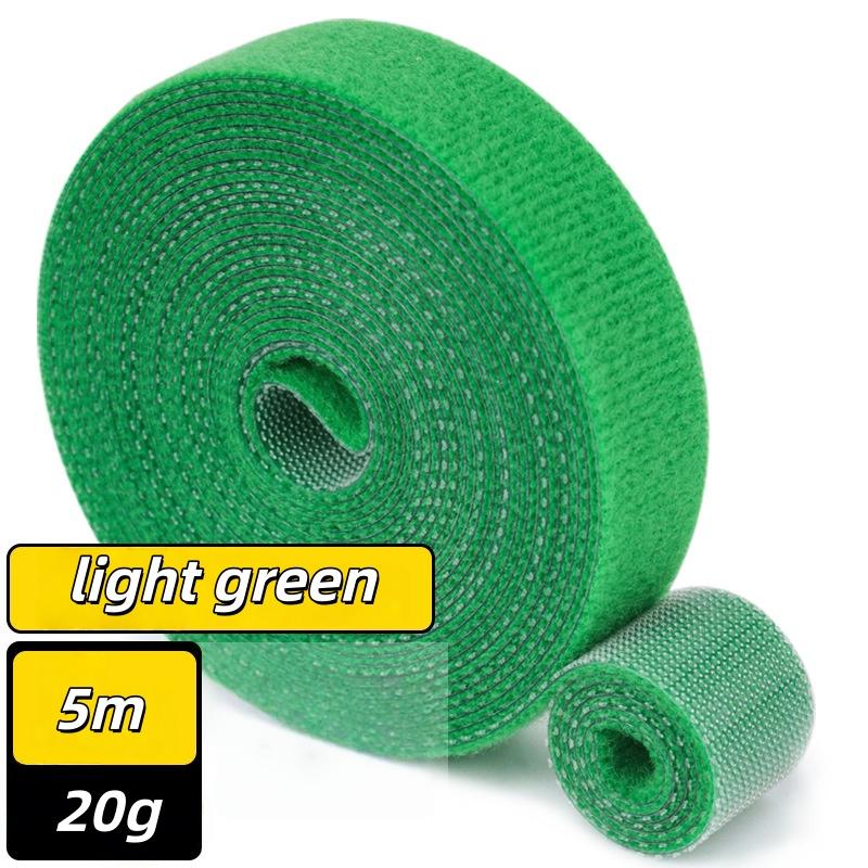 1pc 5m/196.85in Multi Colored Reusable Hook and Loop Fasteners for Cable Management and Organization