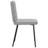 Dining Chairs 6 Pcs Light Grey Velvet