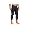 Under Armour HeatGear Vanish Letter Wszechstronne Dopasowane Legginsy Treningowe Fitness Trzy Czwarte Męskie Legginsy Czarne 1361588-002