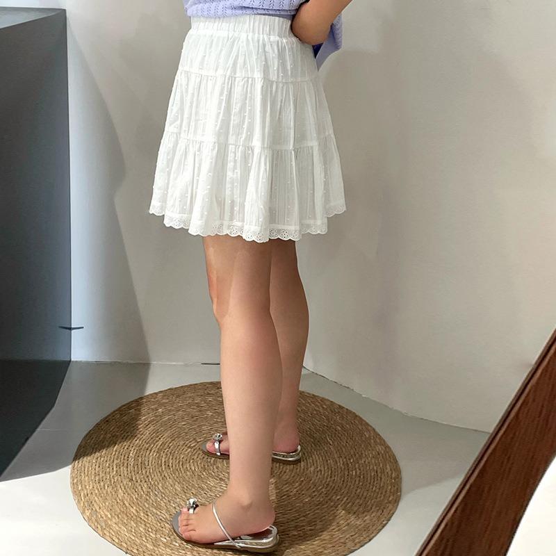 Kadın Dantel Dantel Etek Yaz Yüksek Bel Zayıflatıcı A Kesim Etek Kadın Kısa Etek