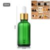 5-100ml Green Glass Essential Oil Bottle, Light-Resistant Refillable Dropper, Empty Serum Blending Container