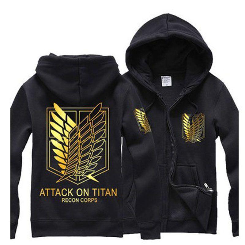 Premium Quality Anime Attack On Titan Men's Fit Hoodie Coat Perfect For Any Occasion