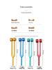 Aluminum Tuning Fork Set: Colored Eight-piece Sound Therapy with Wooden Gift Box