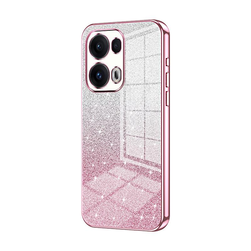 Applicable to OPPO Reno15Pro electroplated glitter mobile phone case Reno14Pro transparent Reno13 protective case