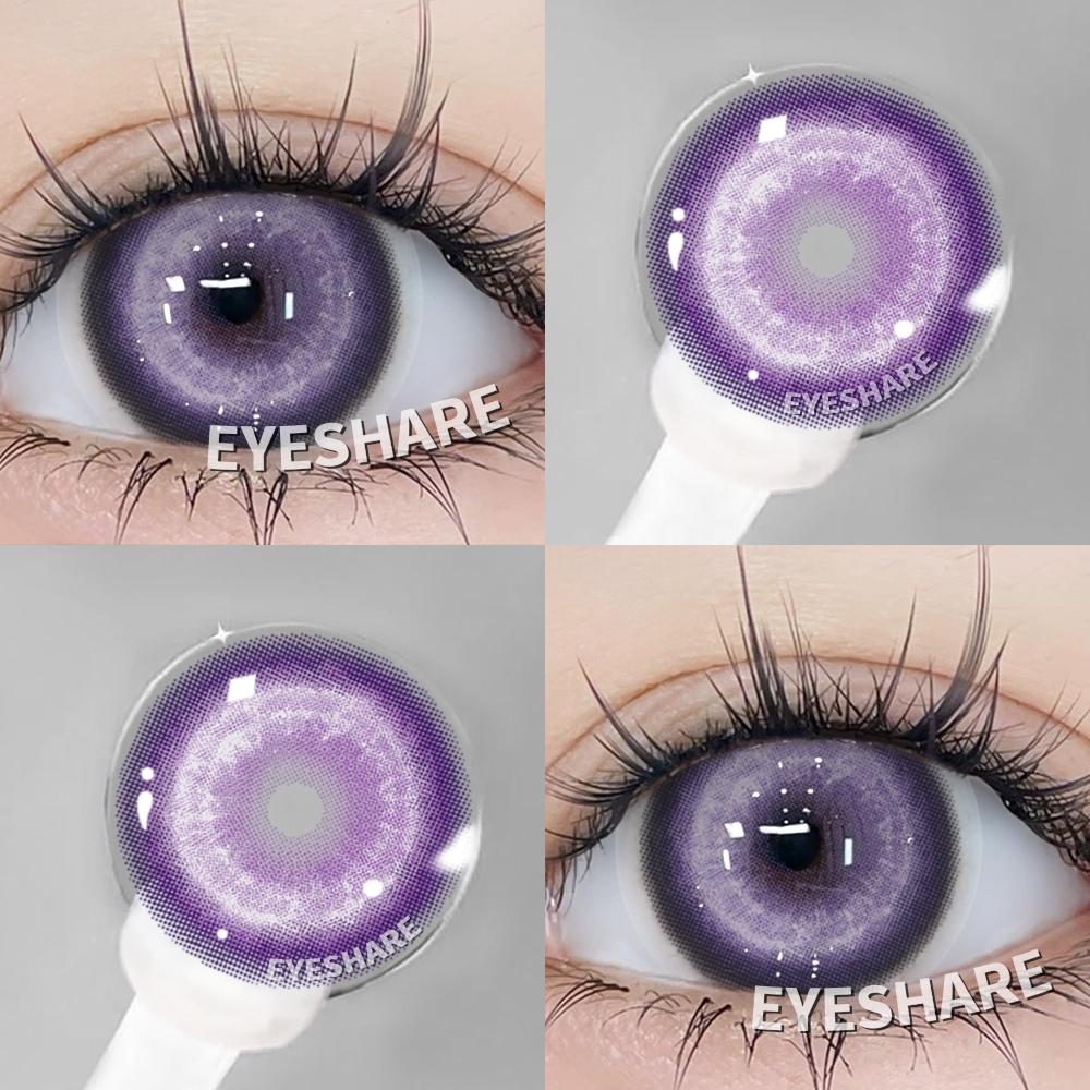 Eyeshare 2Pcs Red Contact Lenses 14.5mm Contact Lenses Big Doll Eye Color Iris For Eyes Natural Cosmetics Annual Contacts