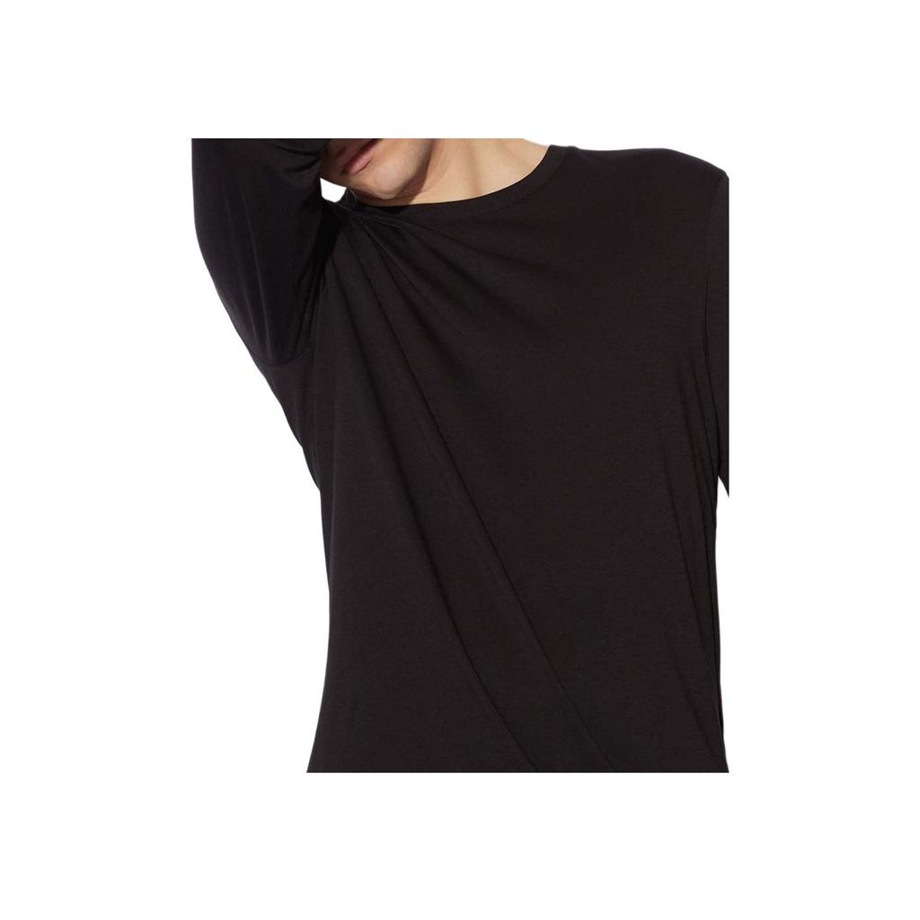 Emporio Armani Round Neck Solid Long Sleeve T-Shirt Men tops Black 8NZM77-ZJA5Z-1200