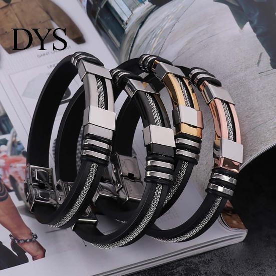 Unique Men Titanium Steel Hand Chain Handmade Bracelet Bangle Club Jewelry Gift