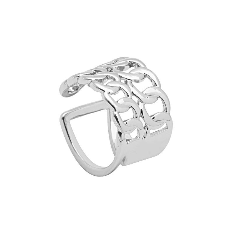 

Cold Wind Metal Twist Cross Knot Female Ring Creative Geometric Irregular Opening Ring Ring