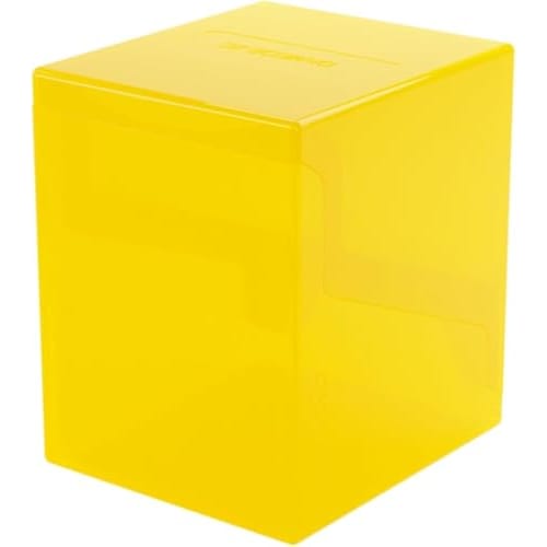 GameGenic Deck Box: Bastion XL Yellow (100ct) ? Durable and Sturdy TCG, OCG Card Storage ? Compatible with Pokemon Yugioh Commander and MTG Magic: The