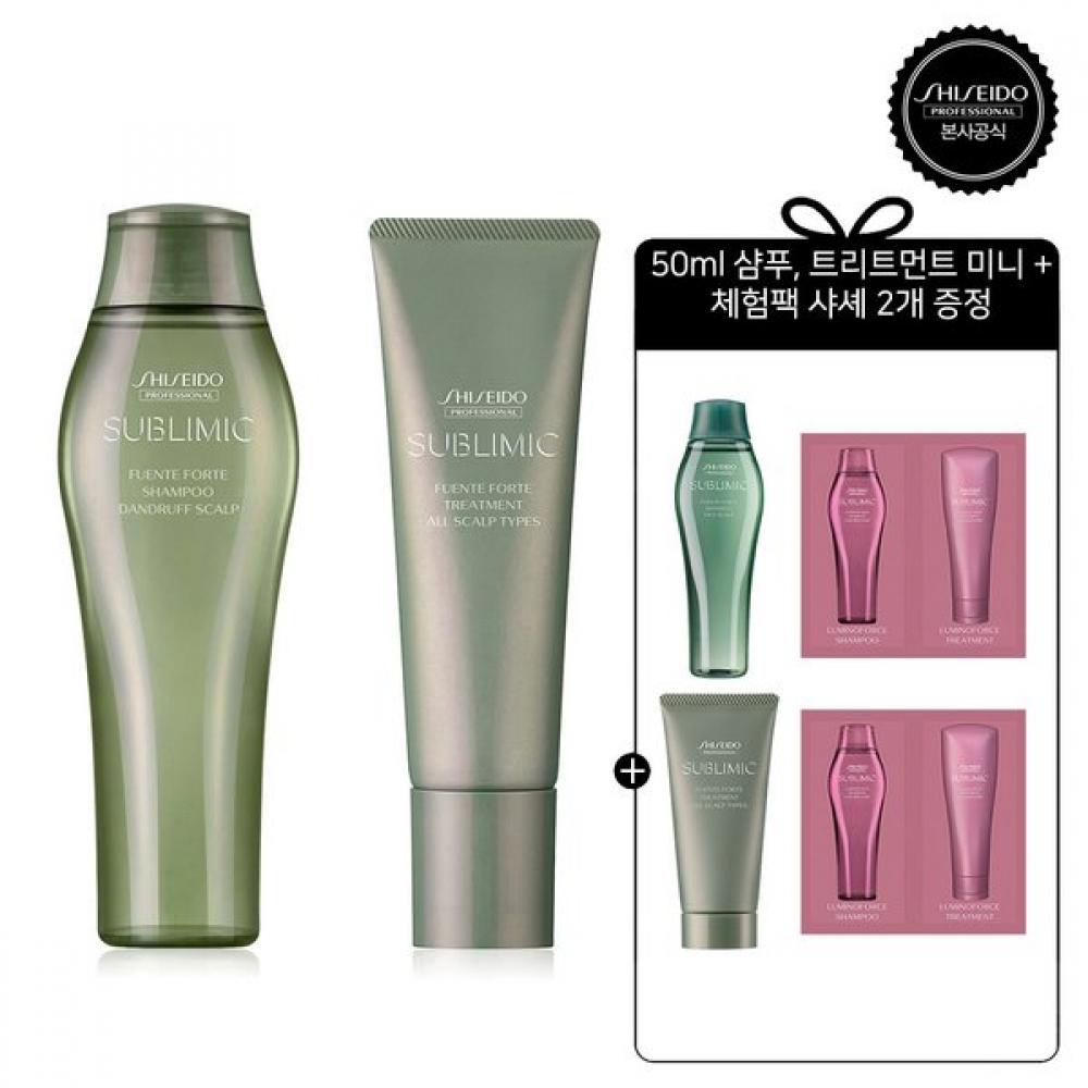 Shiseido Professional Dandruff Scalp Fente Forte Shampoo 250ml + Treatment 130g With 5 Gifts Single option