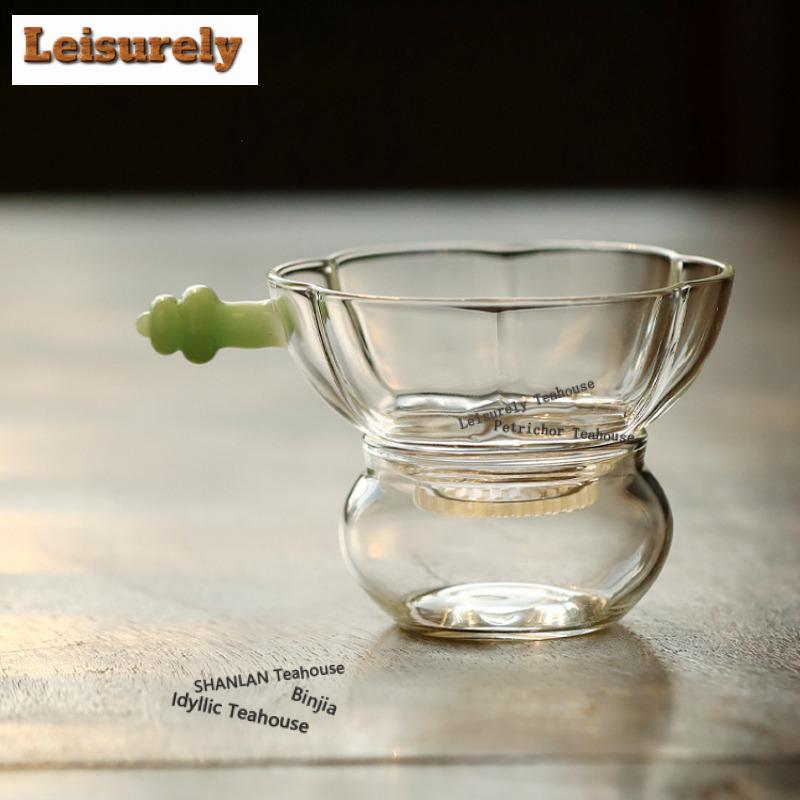 High Borosilicate Glass Plum Blossom Tea Separator Infusor Creative Tea Strainer Dispenser Tea Making Tea Filter Tea Ceremony