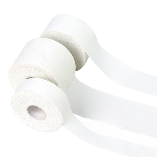 White Sports Tape Easy Tear Adhesive No Sticky Residue Athletic Tape Athletes Sport Trainers First Aid Injury Wrap Tape Roll