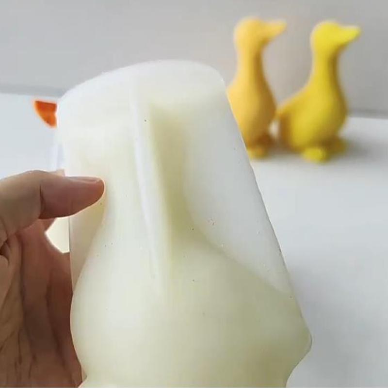 Cute Duck Candle Silicone Mould 3D Duck Aromatherapy Plaster Crystal Crafts Resin Casting Mold DIY Handmade Soap Making Supplies