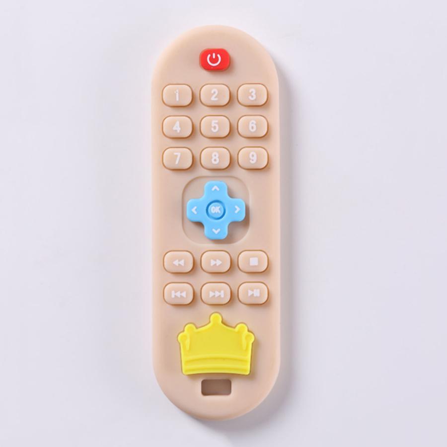 Non-Toxic Children'S Silicone Remote Control Teether Baby Oral Appetite Period Soothing Remote Control Teething Bite Gum Anti-Eating Toys