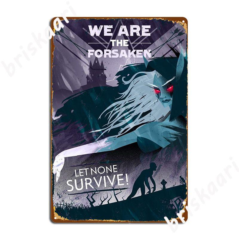 Sylvanas Windrunner Poster Metal Plaque Personalized Plaques Garage Club Wall Cave Tin Sign Poster 20X30CM