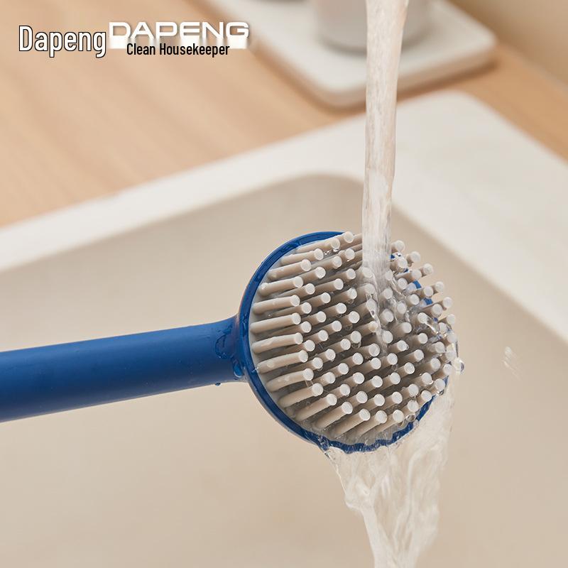 Dapeng Long-Handle Non-Scratch Pot Scrubbing Brush - Oil-Repellent Kitchen Cleaning Tool