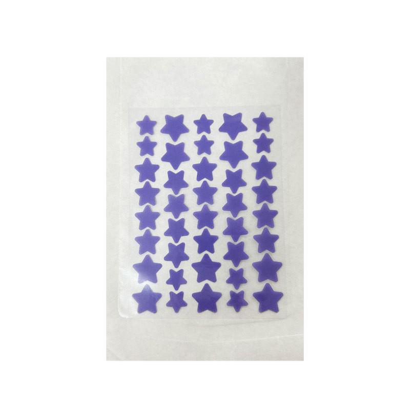 Colored Star Hydrogel Pimple Patch - Absorbs Pus and Clears Spot