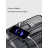 OIWAS Front-Open Carry-On Luggage with USB Charging