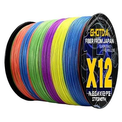 High Quality 300m 12 Strand Braided Fishing Line Super Wear Resistant PE Fishing Line Super Smooth Braided Line (as the picture,300m&2.0)