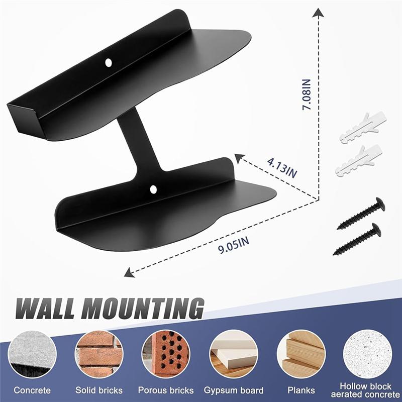 M-Modern-Sneaker Rack, Sturdy Levitating Floating Shoe Shelves Wall Mount For Showcasing Shoe Collection 2Pcs