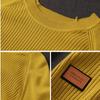 Autumn and Winter Women's Loose Plus Size Sweater Round Neck Casual Pullover Knitwear Solid Color Stretch Knit Tops Jumper