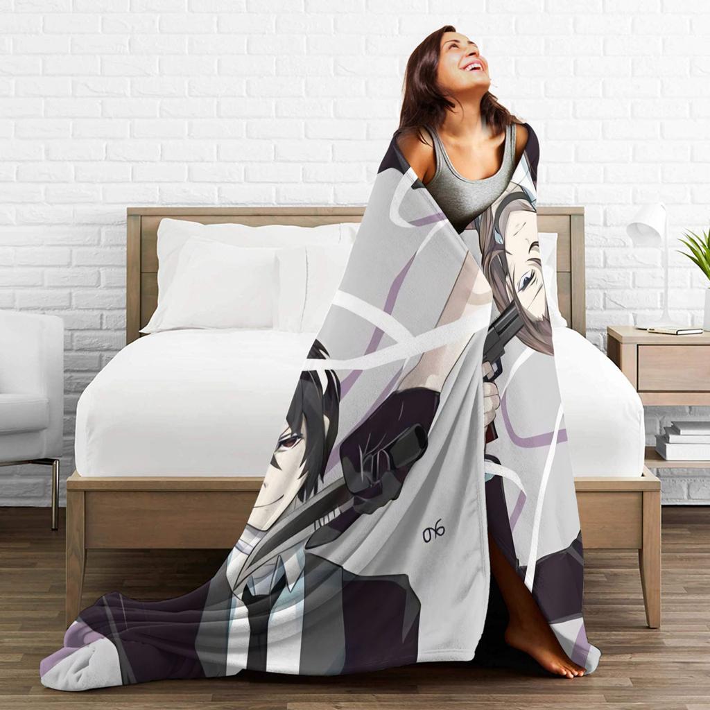 Dazai Bungo Stray Dogs Blankets Super Soft Funny Plush Throw Blanket For Kids Adult Couch Bed Flannel Bedspread Bed Cover