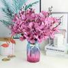 Artificial Magnolia Flower Branch 5 Forks 20 Heads For Home Living Room Decoration Fake Silk Flower Wedding Party Flower Bouquet