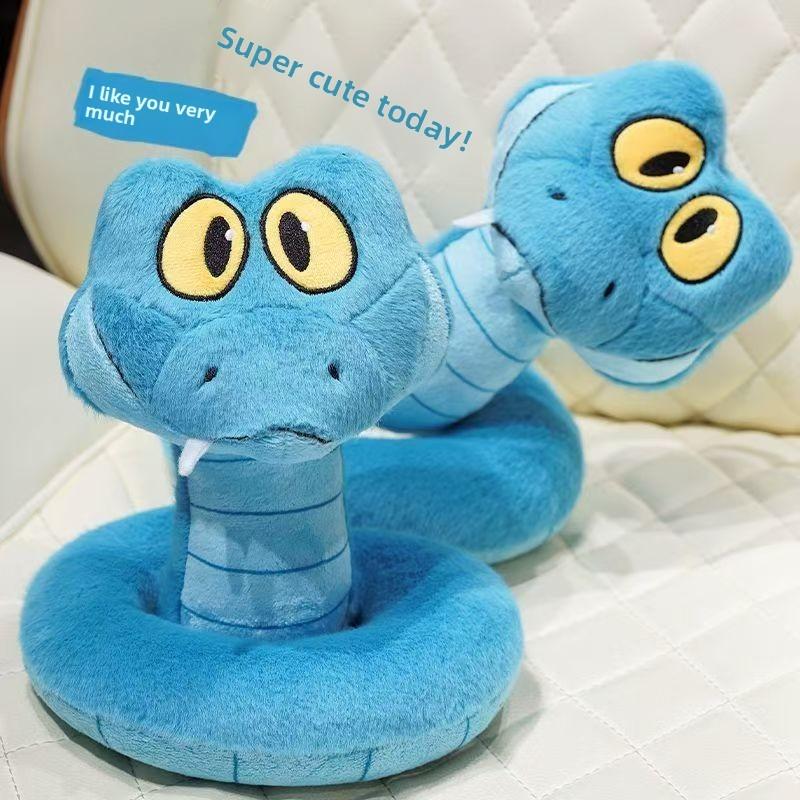 Plush Animal Kingdom Zootopia Gary Blue Snake Toy For Kids And Gifts