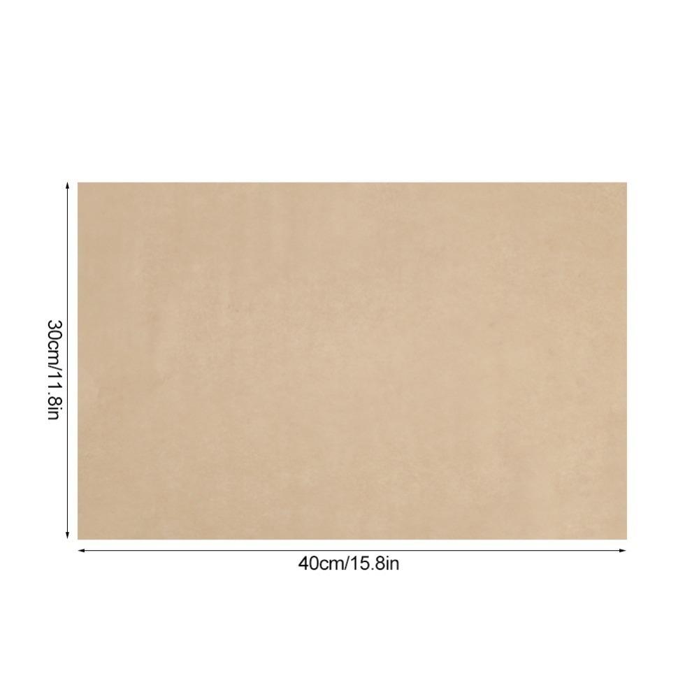 100pcs Brown Parchment Paper Sheets Non-Stick Surface Steaming Paper Barbecue Steaming Cooking