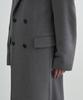 Musinsa Standard Cashmere Blend Masculine Double Chesterfield Long Coat [Medium Grey]