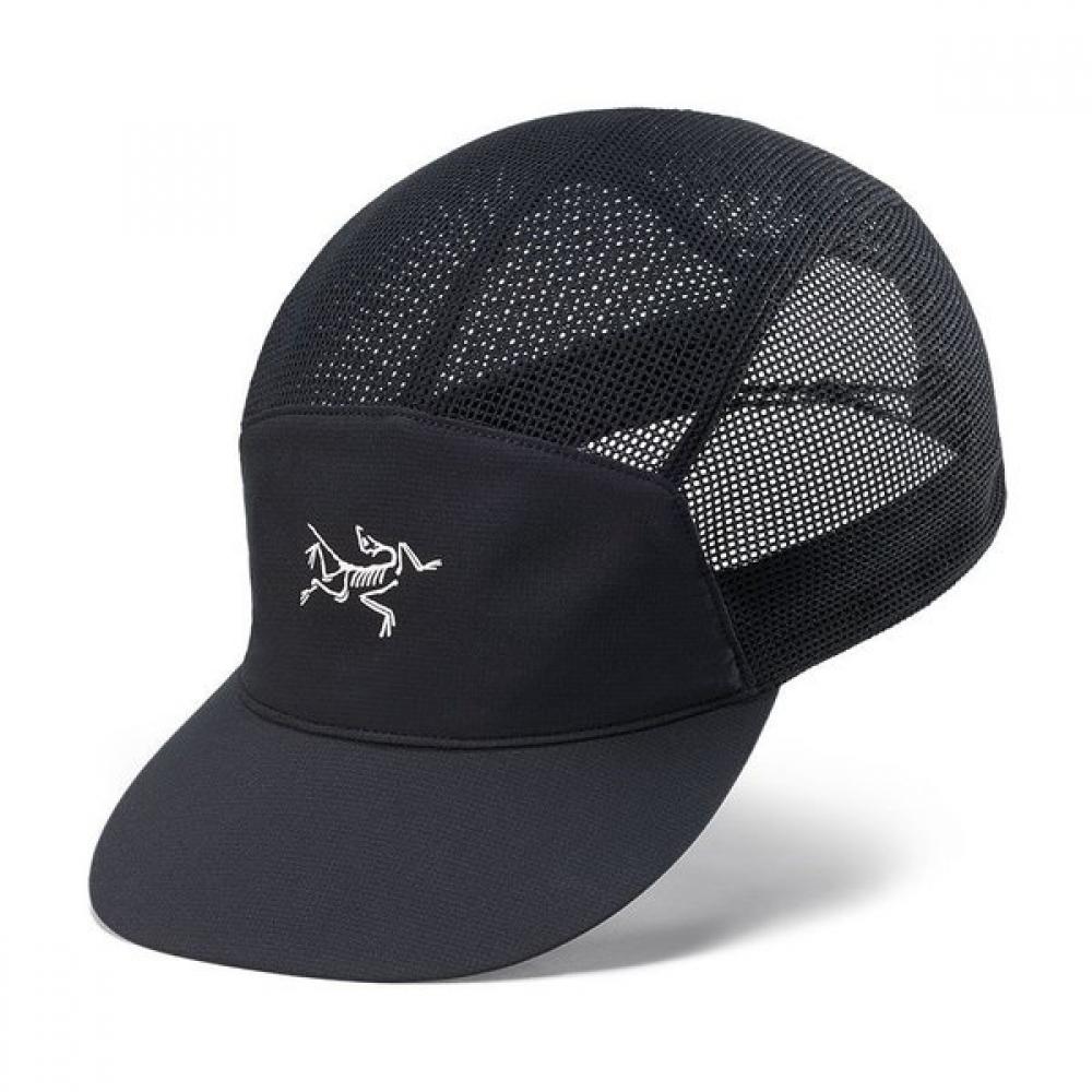 Arcteryx Men Hiking Cap No Ban Mesh 5 Panel Su10181 BLACK / ARCTIC SILK / SM