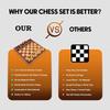 16 Inches Wooden Handcrafted Magnetic Chessboard Set|Tournament-Style Chess Set with Premium Build,Magnetic Pieces