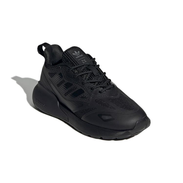 Adidas Originals ZX 2K 2.0 K Comfortable Abrasion Resistant Low top Running Shoes Black Kids' GY0796