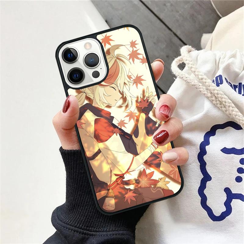 Genshin Impact Kaedehara Kazuha Phone Case Cover For iPhone 17 Air 12 Plus Max for iPhone 17 Air 15 16 11 13 14 Pro Max