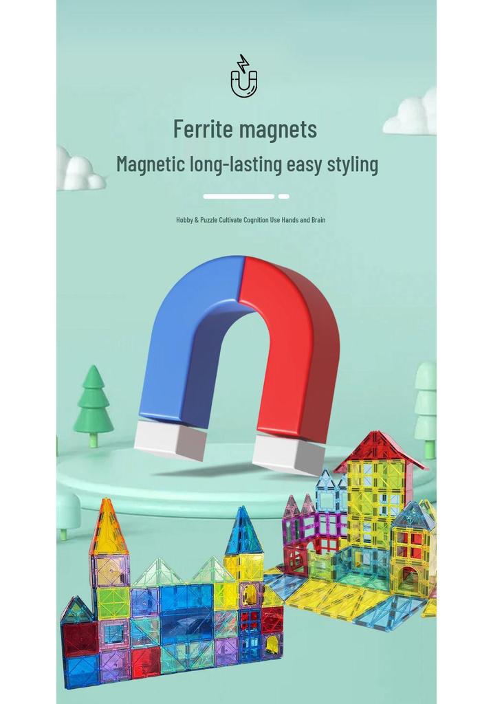 Magnetic Tiles: Educational Building Blocks for Kids – Puzzle Toys for Boys & Girls