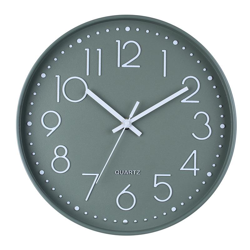 12-inch 30CM Silent Quartz Wall Clock Creative Fashion Home Living Room Clock Three-dimensional Simple Clock