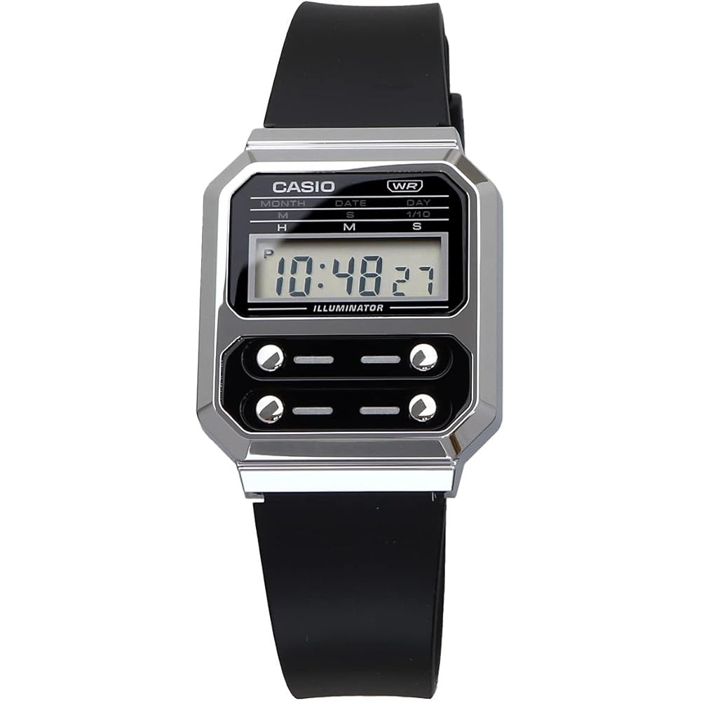 [Casio] Digital Watch, Reissue Design, A100WEF-1A, Men's, Overseas Model, Black Urethane Band [Parallel Import]