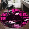 1PC Tokyo-Hotel Music Round Rug, Non-slip Chair Mat, Home Decor, Circle Carpet Perfect for Office, Bedroom, Living Room,Christmas Gift