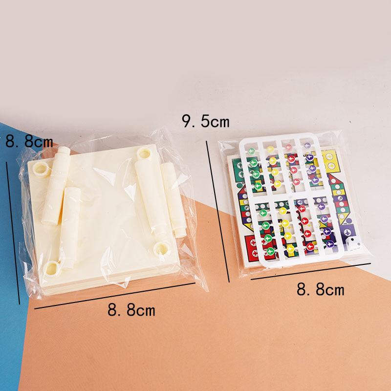 1Set Miniature Chess Table With Chair Mini Flying Chess Ludo Board Game Model Simulation Chessboard Dollhouse Decor Accessories