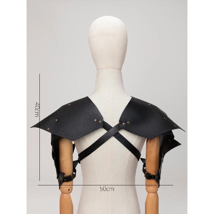 New European and American Adult Products Macho Warrior armor Shoulders Leather Bondage Set Flirting Alternative Toys