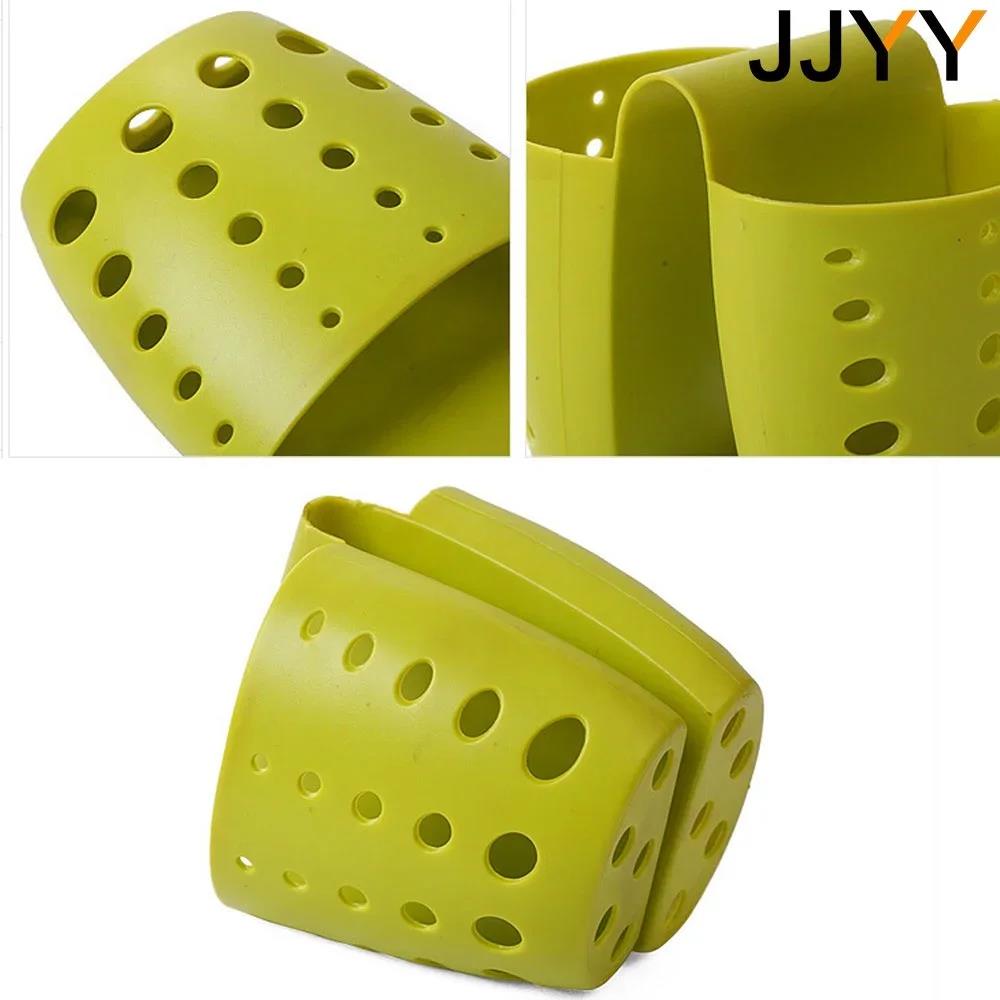 Double Silicone Sponge Holder Sink Rack Storage Organizer Kitchen Sink Saddle Style Soap Dispenser Kitchen Tools Home Organizer 2