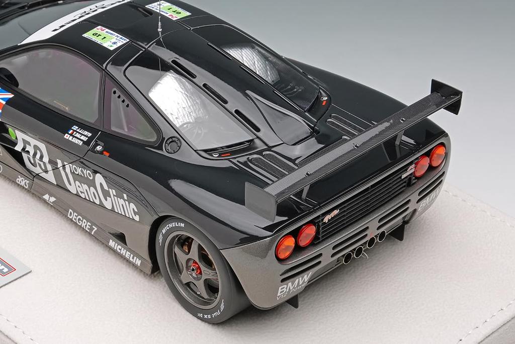 Make Up EIDOLON Scale McLaren F1 GTR 01R 1995 Blue Black Gray Finished Model EML154 1/18 Metallic/Metallic