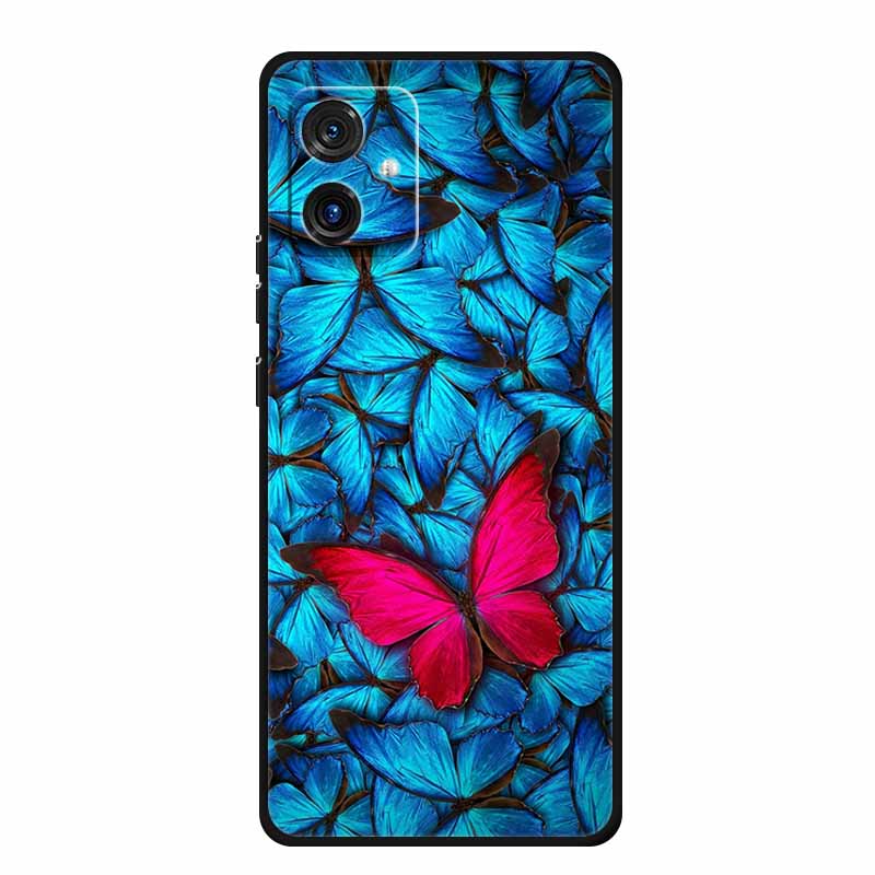 For Motorola G14 4G Case Animals TPU Silicone Soft Cover Phone Cases for Moto G14 G 14 MotoG14 PAYF0010IN Shockproof Wolf Fundas