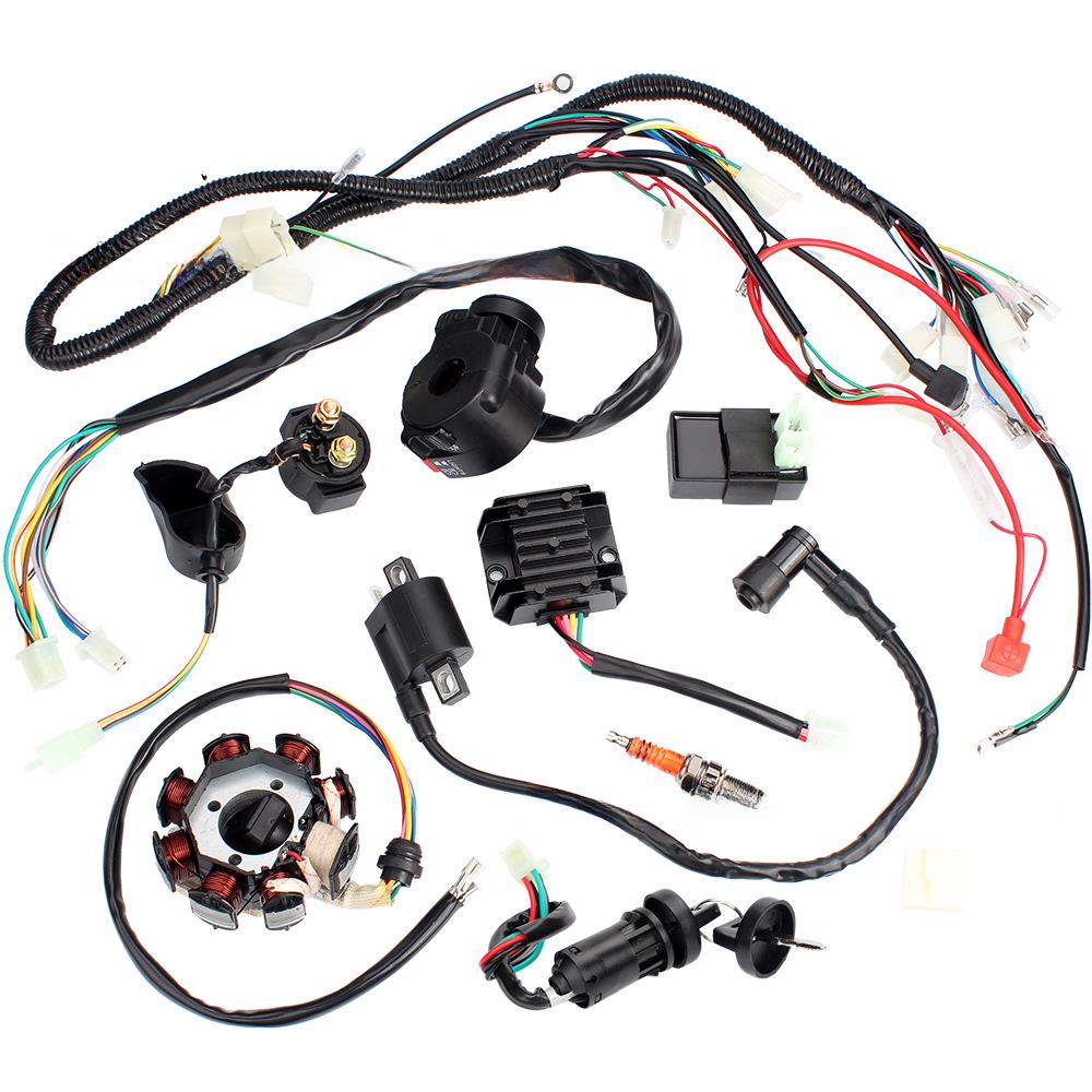 Πλήρης Καλωδίωση Ανάφλεξης για ATV/Beach Car 150-250CC με CDI Τριών Οπών